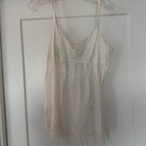 Spaghetti Strap White Cotton Top